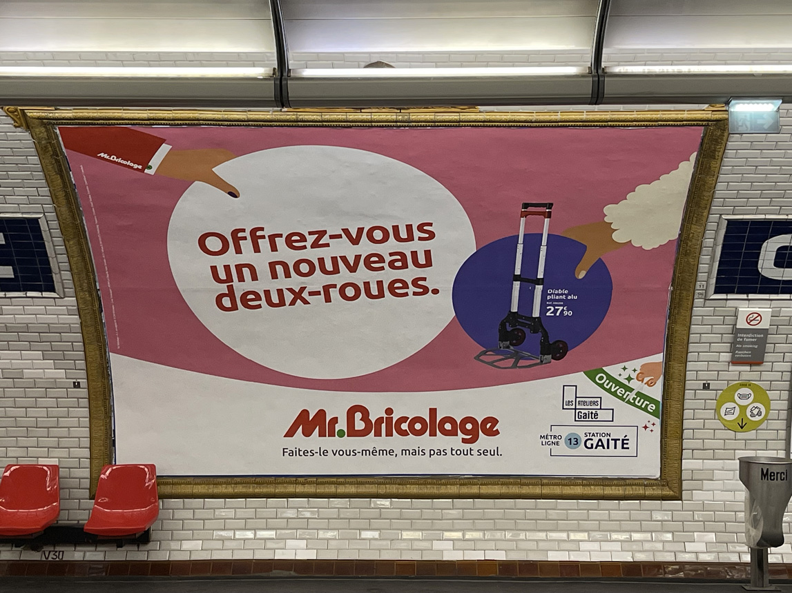 Publicité métro