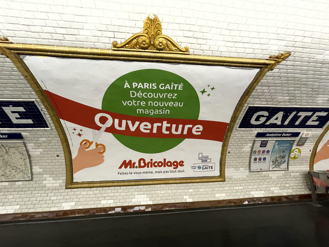 Publicité métro