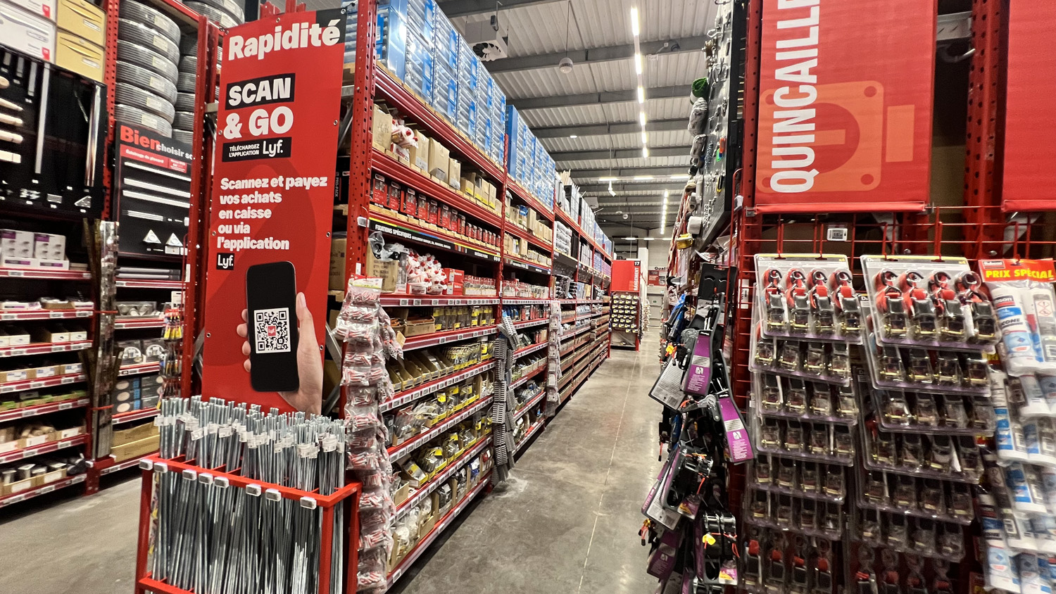 un rayonnage classique