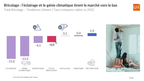 evol vente brico par categorie