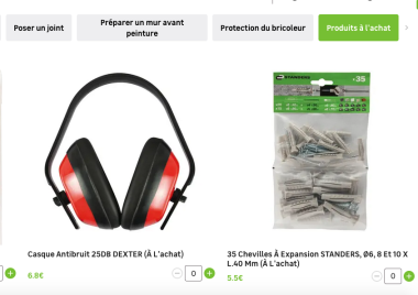 concommable location Leroy merlin