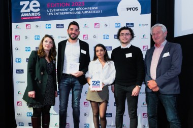 Antoine Lucca (Weldom), Sophie Simao( Castorama), Nicolas Cleyet (Castorama entourés de Ségolène Jarry (Handywork) et de Jean-Luc Guéry ( Inoha)